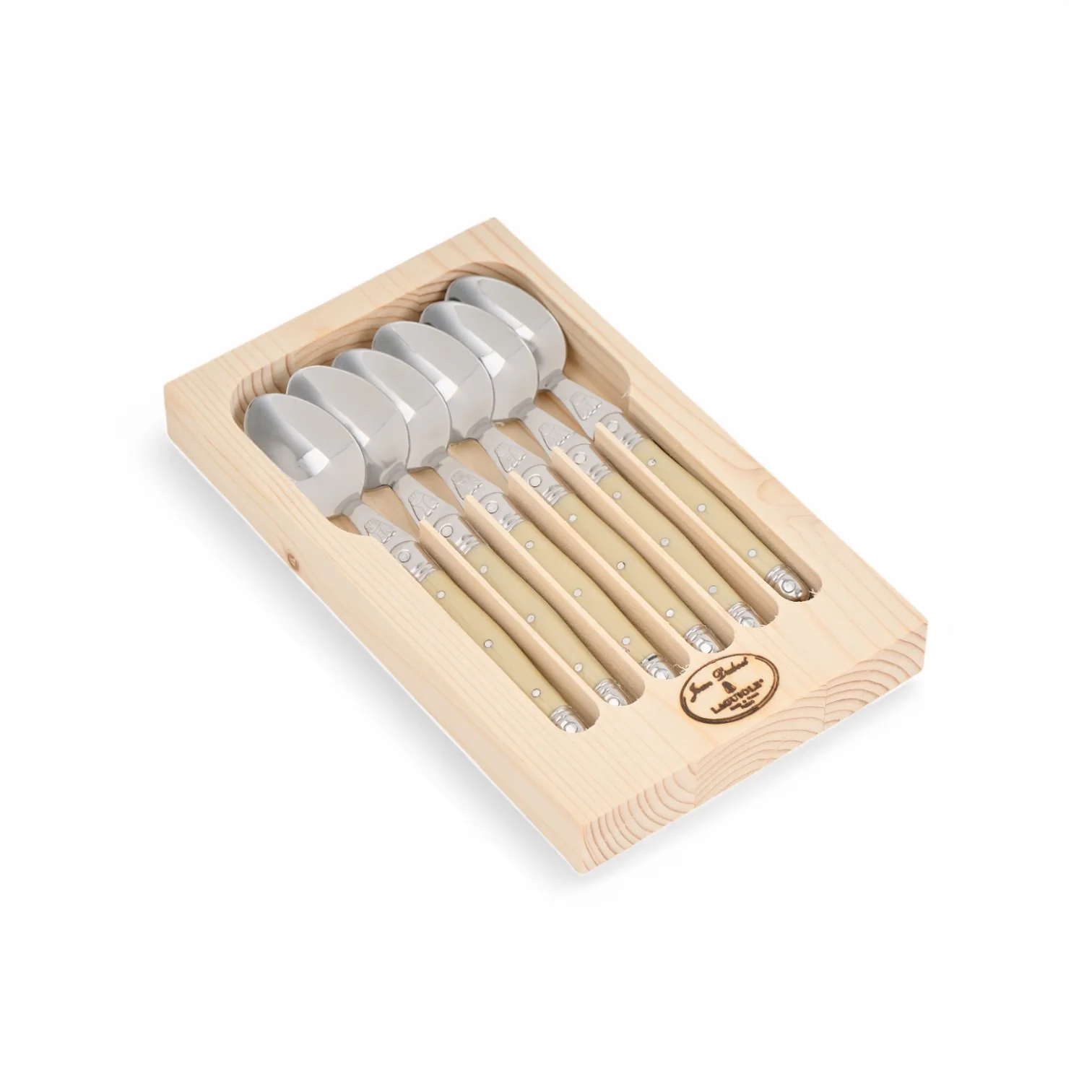Boxed Set for 6 Tea Spoons - Natural