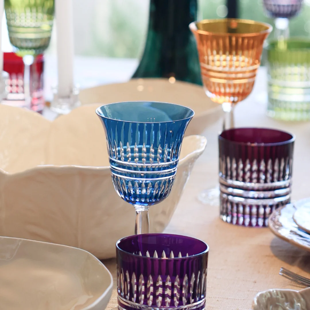 Lines Colored Wine Glasses, Set of 6 - Image 8
