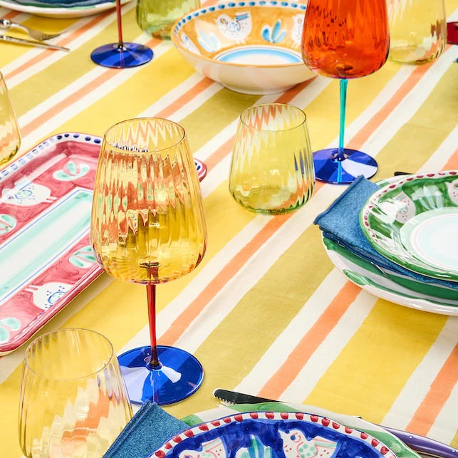 Colored Wine Glasses, Set of 4 - Image 6