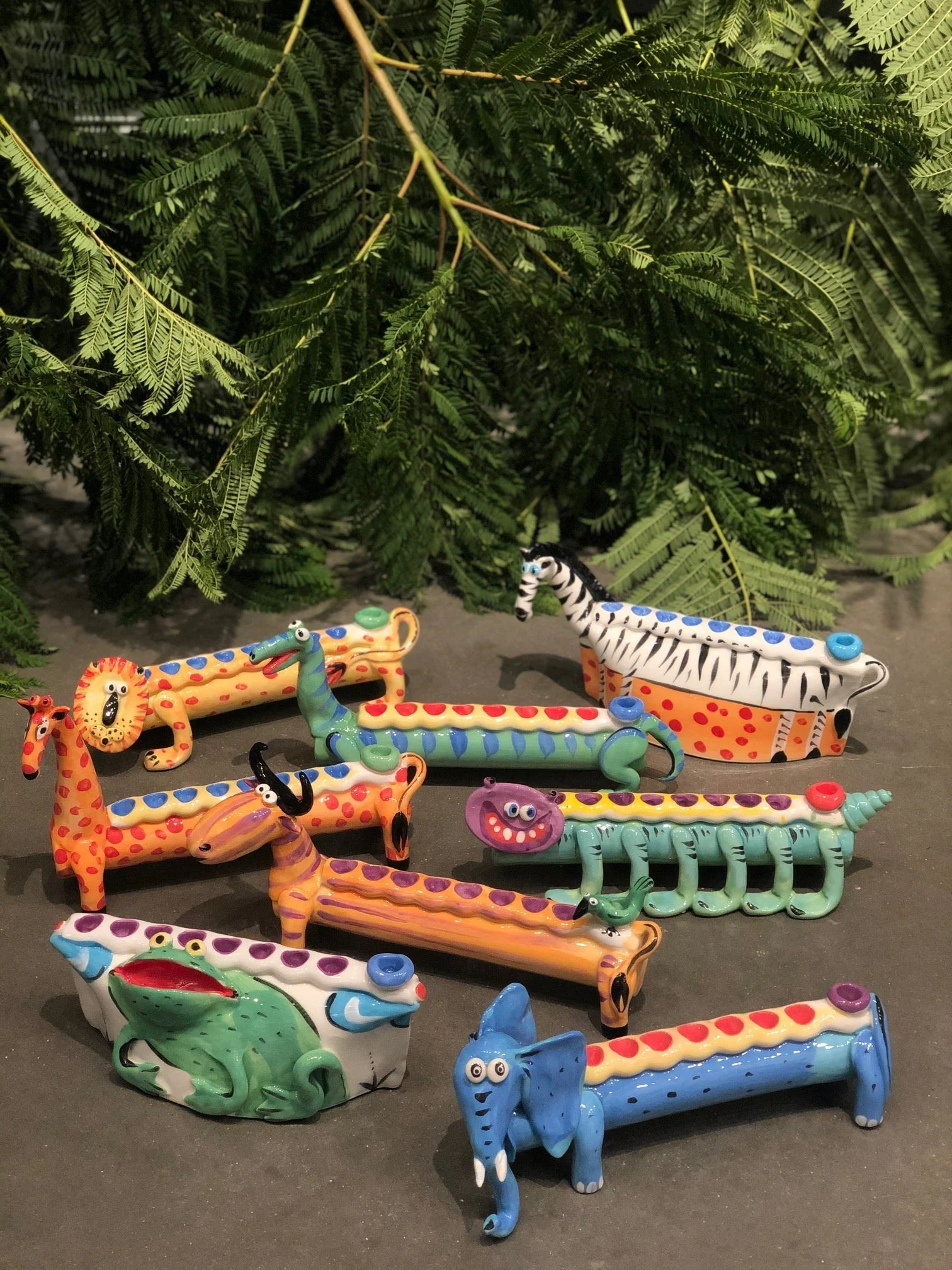 Colorful Hanukkiah Rabbit - Image 4
