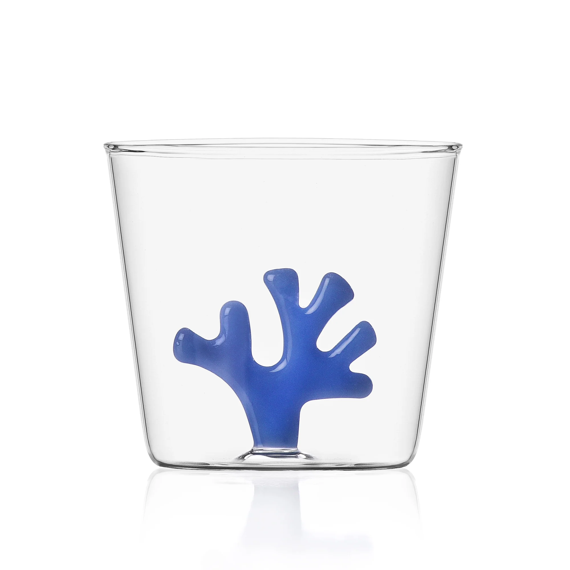 Drinking Glass Orange Coral - Image 2