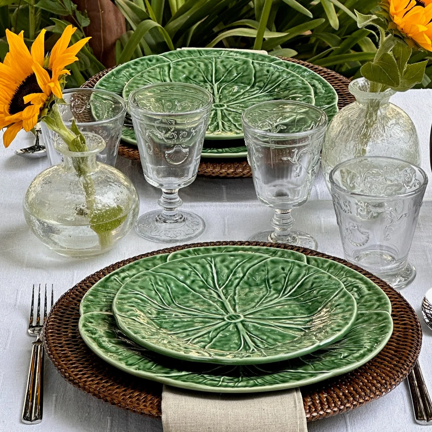 Verde Cabbage Dinner Plate Green - Image 4