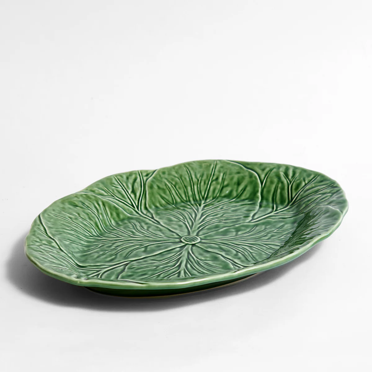 Verde Cabbage Oval Platter 32cm Green - Image 3