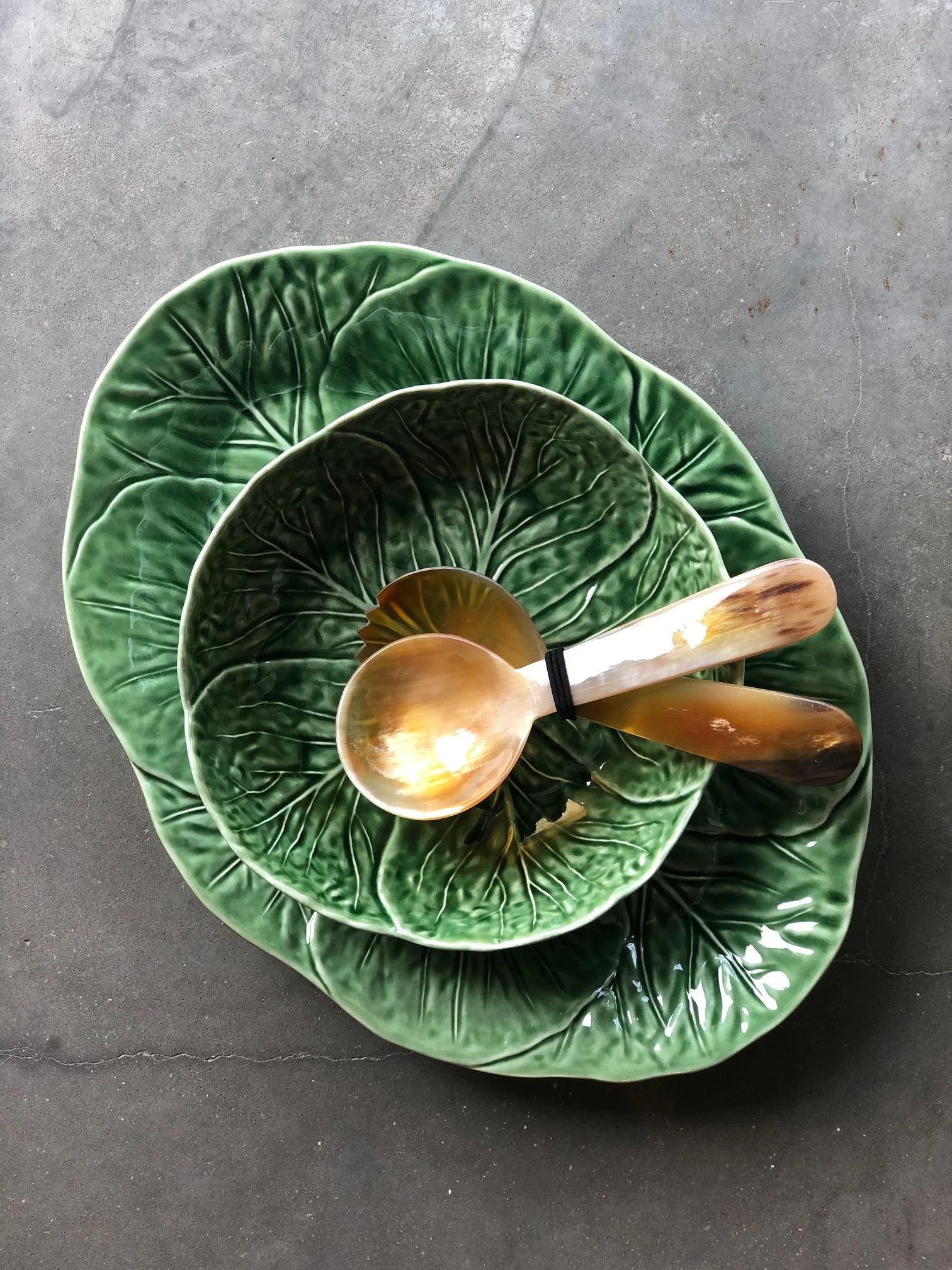 Verde Cabbage Oval Platter 32cm Green - Image 6