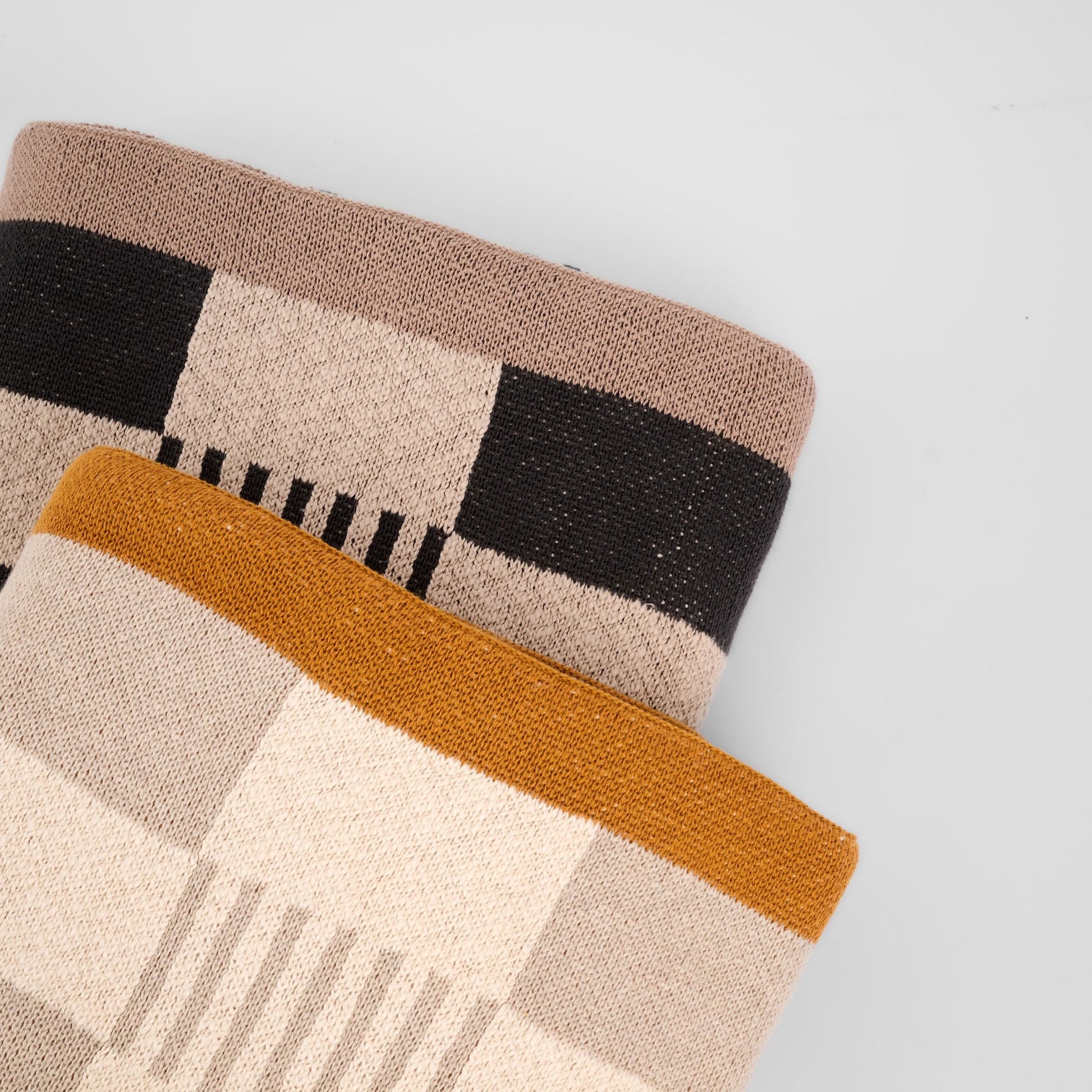 Knitted Cotton Throw - Plaid - Image 5
