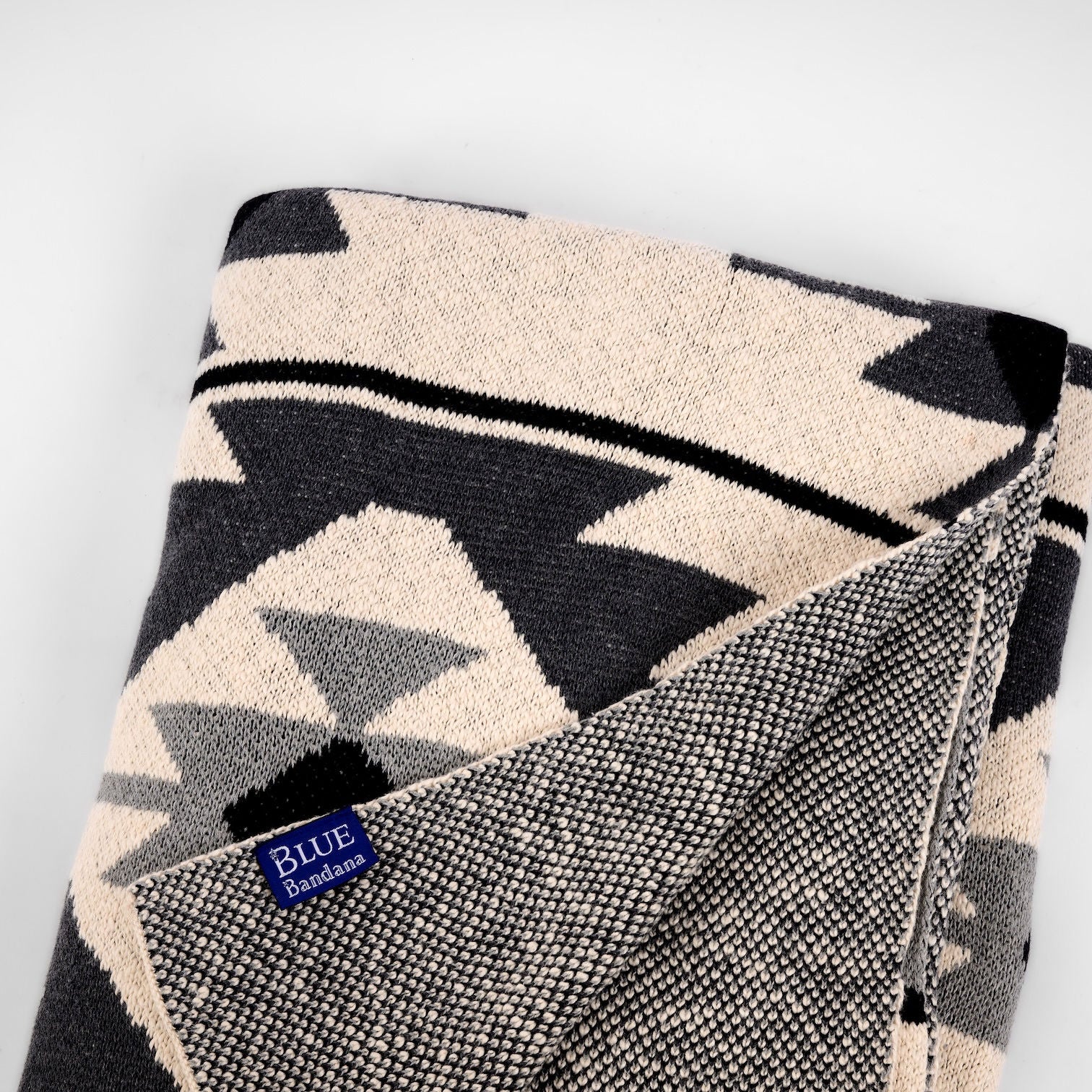 Knitted Cotton Throw - Aztek - Image 3