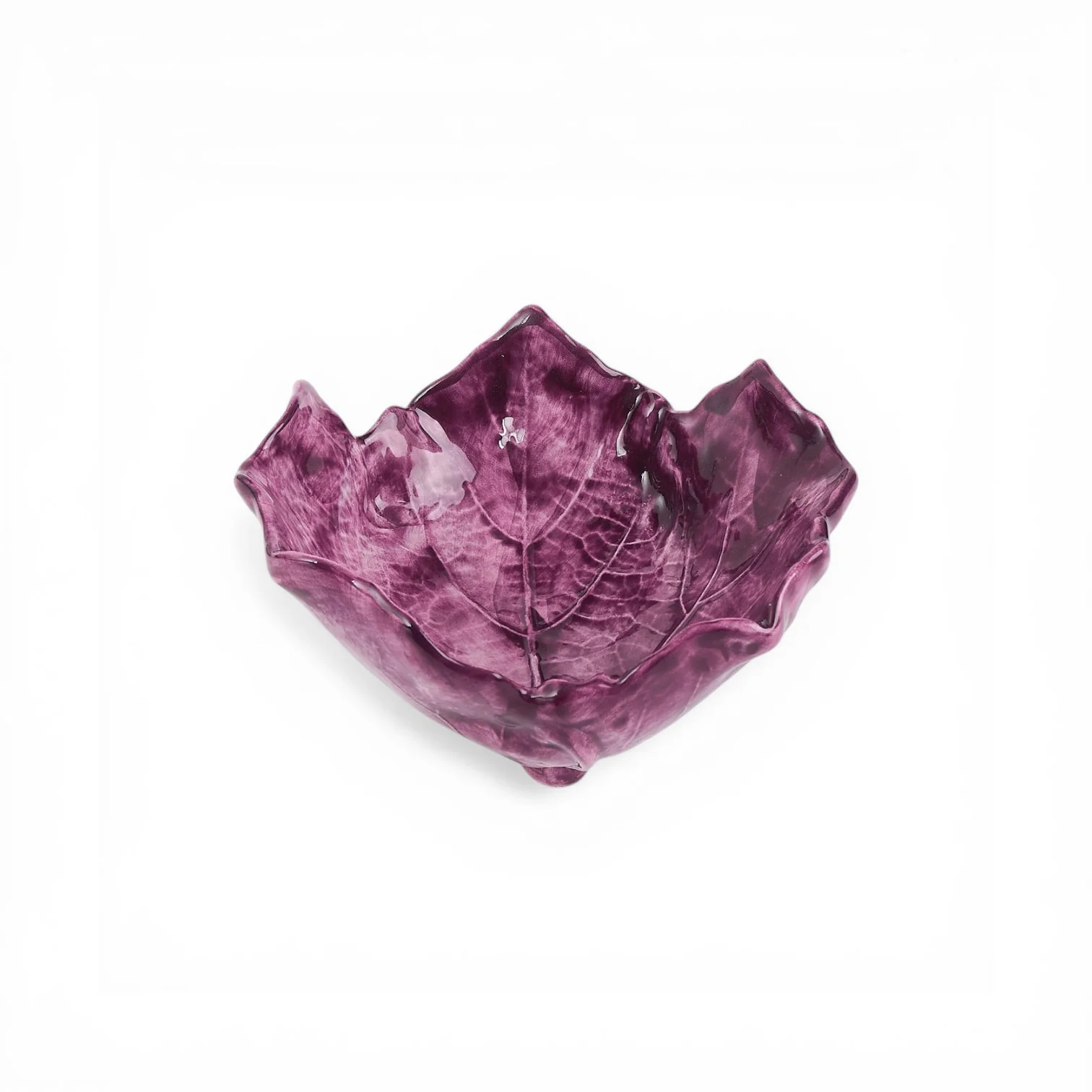 Leaf Footed Bowl 13 cm - Red - Image 5