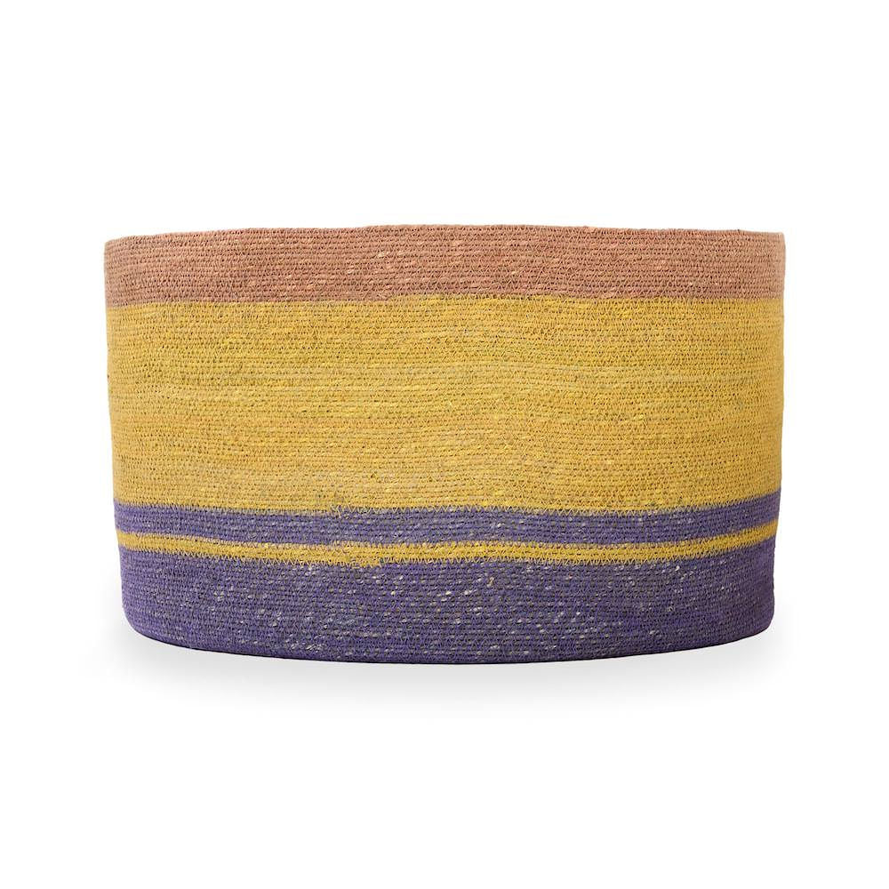 Low Round Basket- Colorful - Image 3