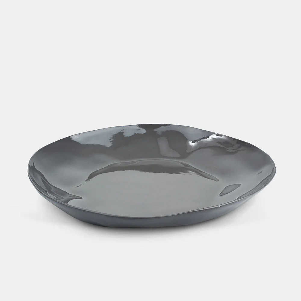Organic Stoneware Round Platter - Image 4
