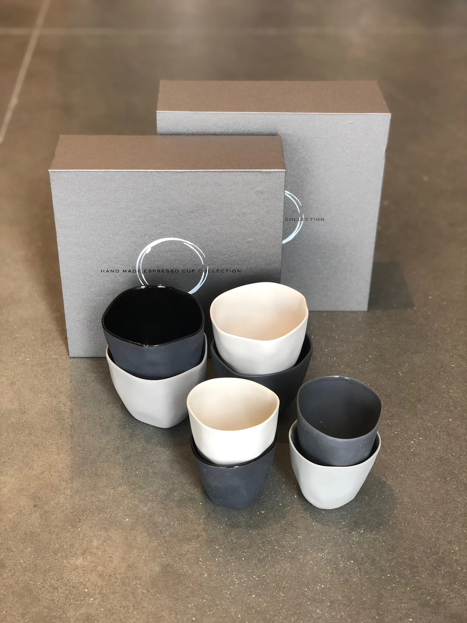 Organic Stoneware Box of 4 Sake Cups - Image 8