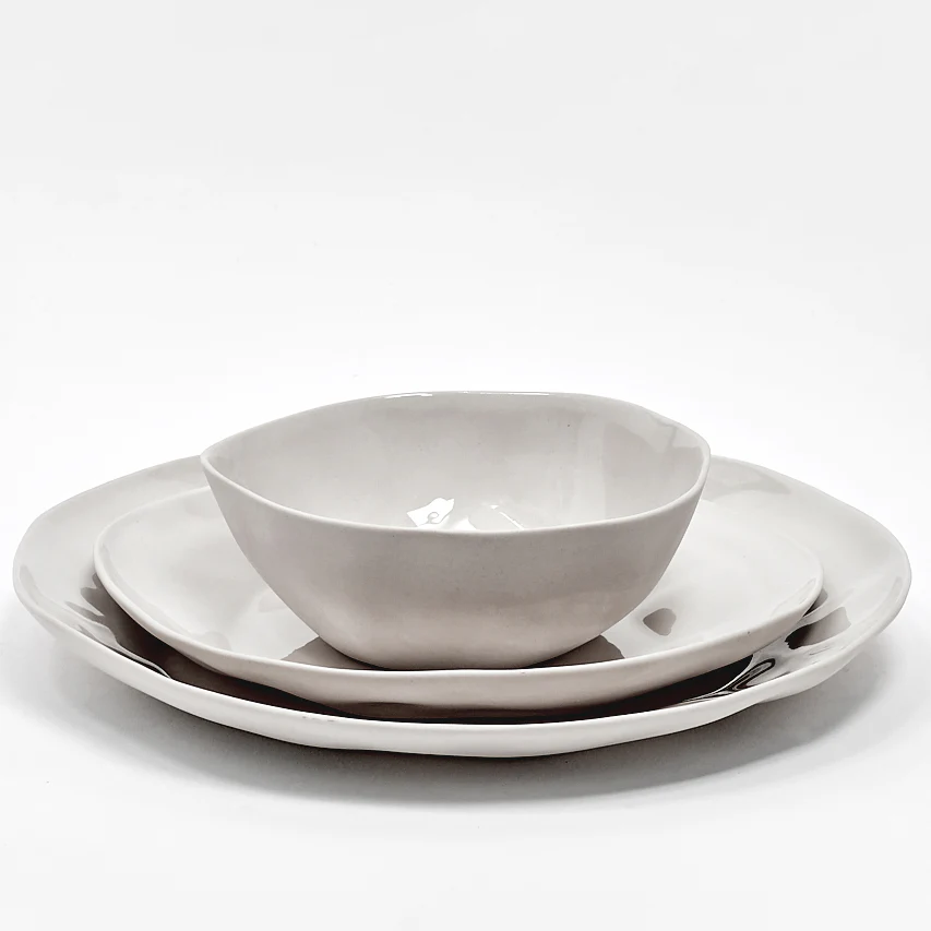 Organic Stoneware Dinnerware, Place Setting - Image 8