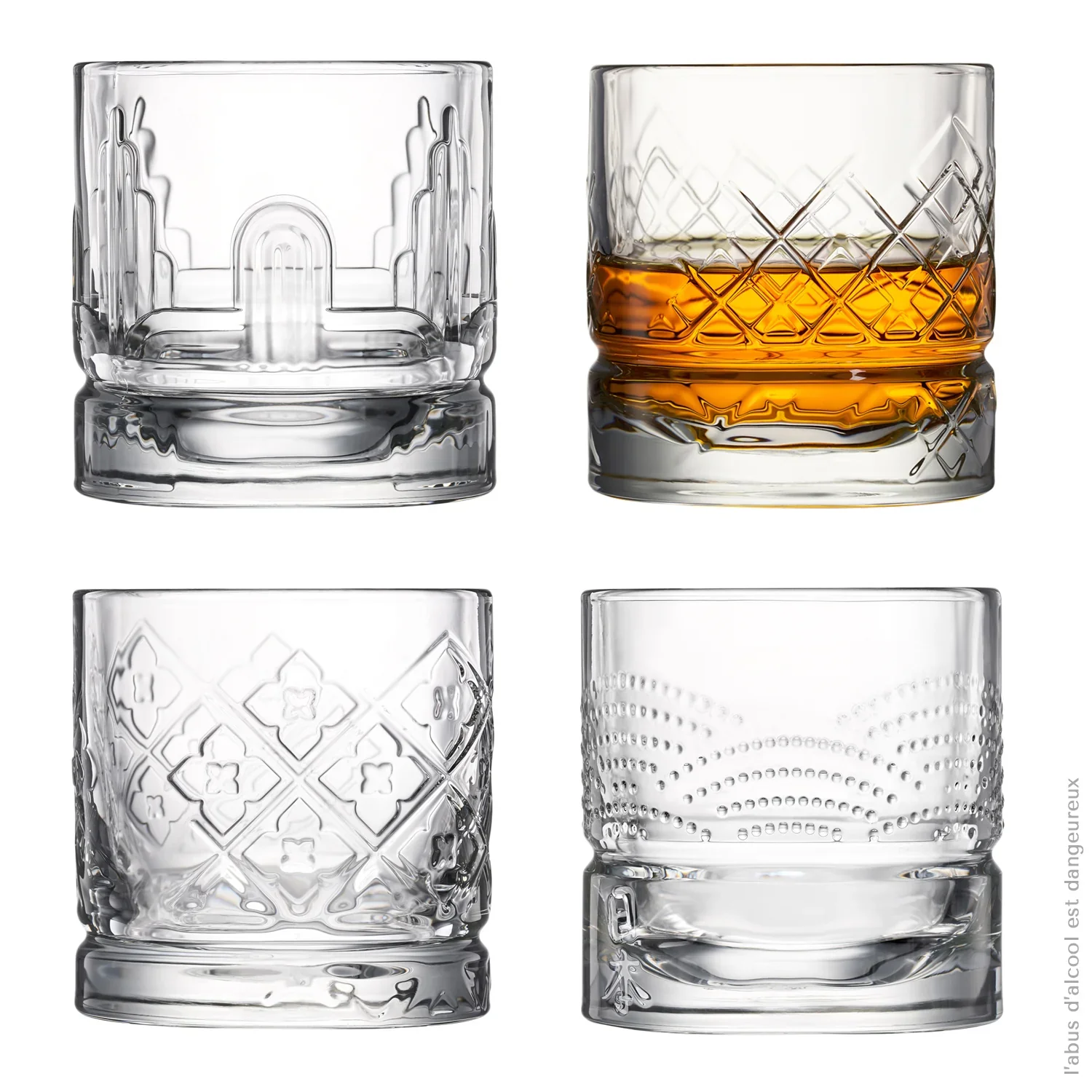 Set of 4 Whiskey Glasses