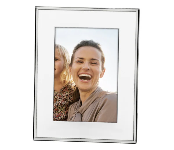 Silver-Plated Picture Frame with Passe-Partout - Image 4